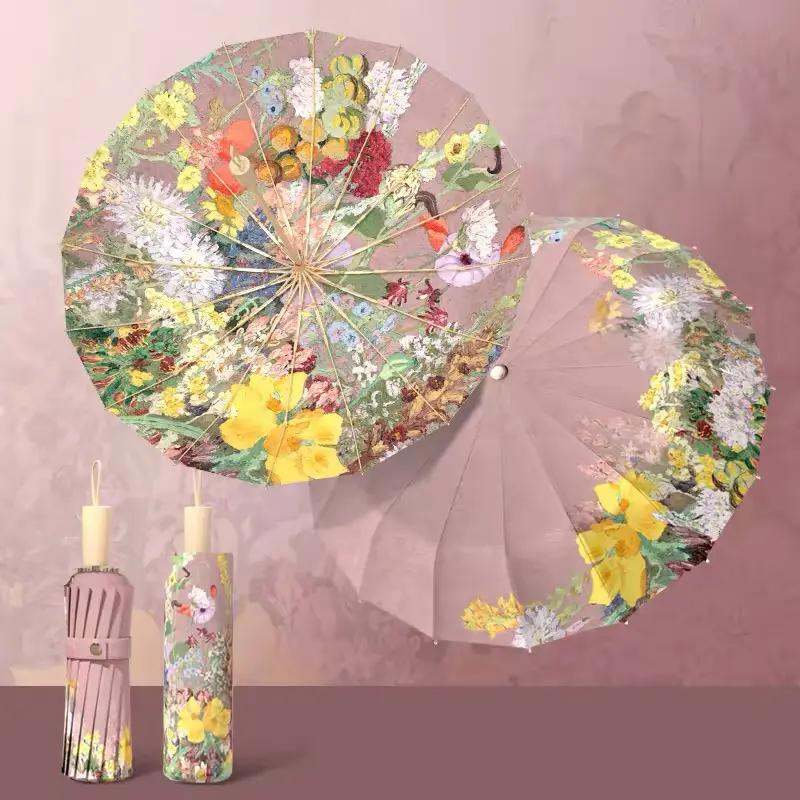 Umbrella Pink Flowers