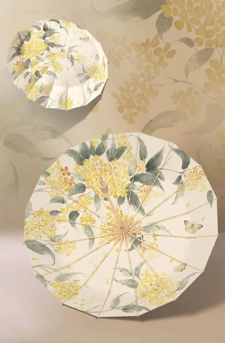 Umbrella White Flowers